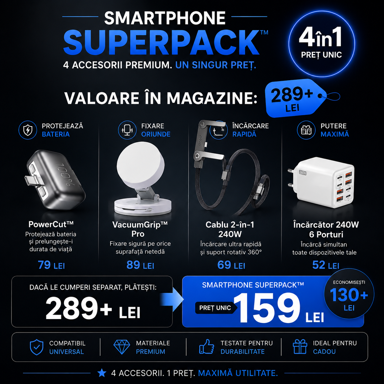 Smartphone Pro PACK™ - 4 Produse