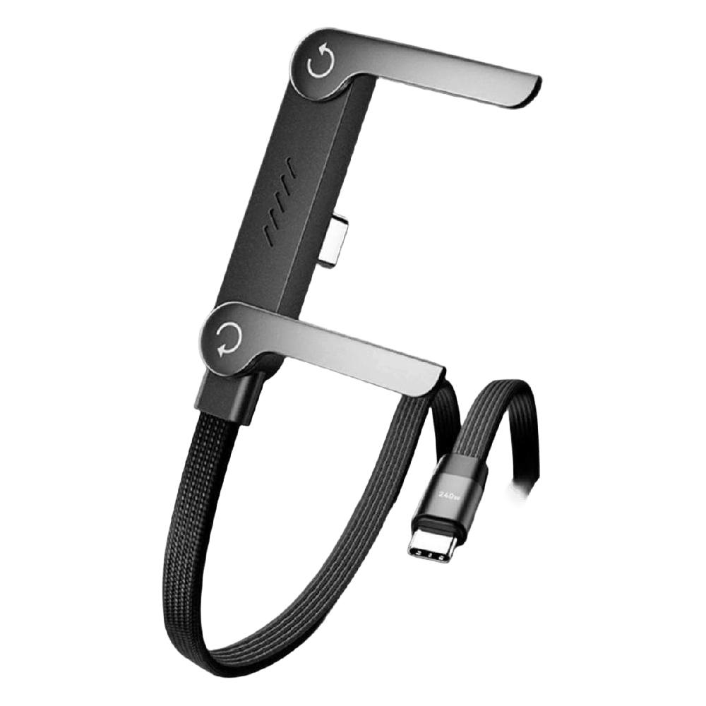 Cablu USB-C 240W cu Suport 360°