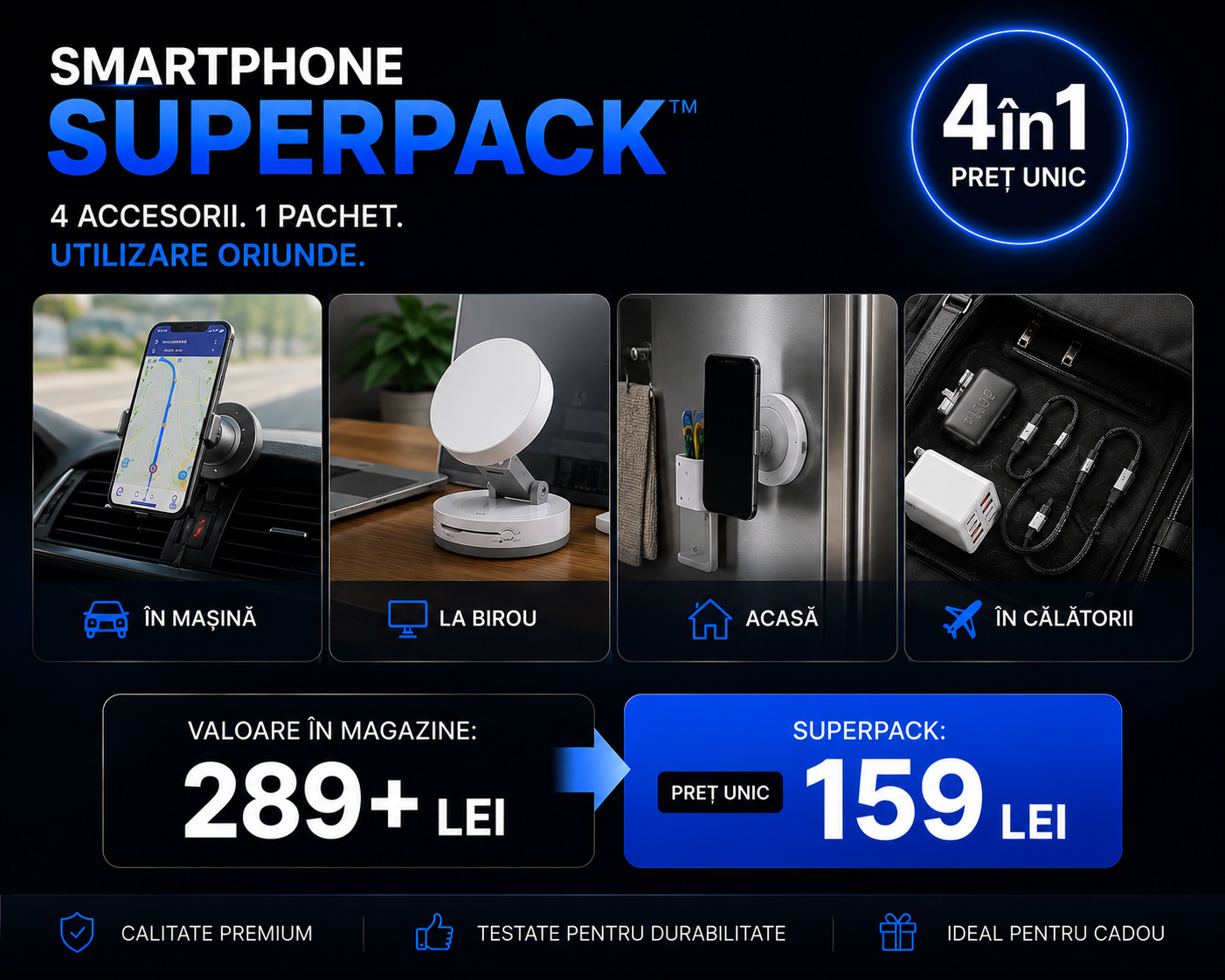 Smartphone Pro PACK - 4 accesorii
