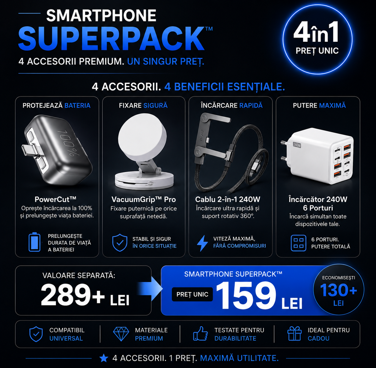 Smartphone Pro PACK™ - 4 Produse